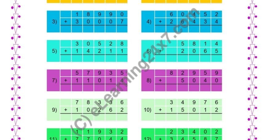 Addition of Two 5 Digits Numbers