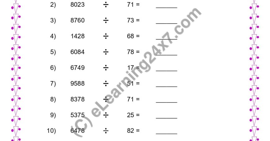 Division of 4-Digits Number