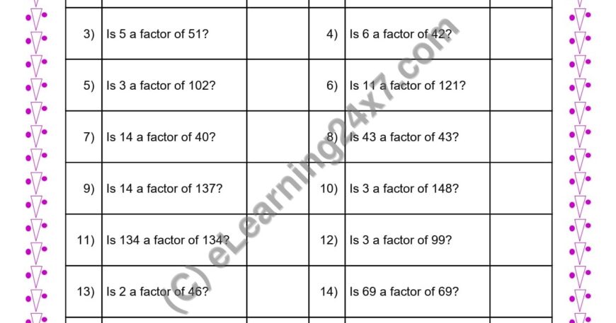 Factor Of Number