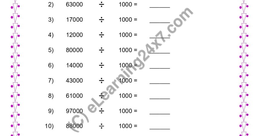 Division By 1000