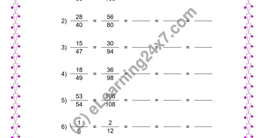 Write Next Two Equivalent Fraction
