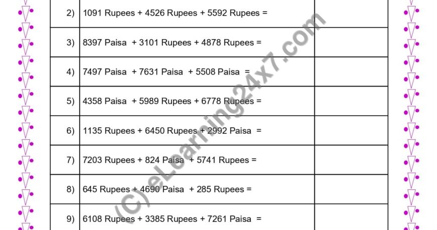 Convert and Add Three Amounts Below 10000