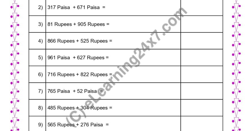 Convert and Add Two Amounts Below 1000