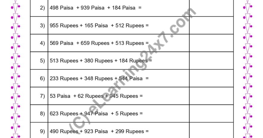 Convert and Add Three Amounts Below 1000