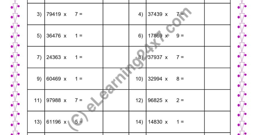 Multiplication of 5 Digits Number With Single Digit Number