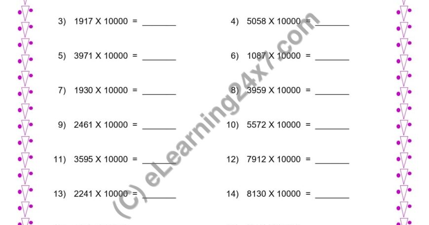 Multiplication by 10000