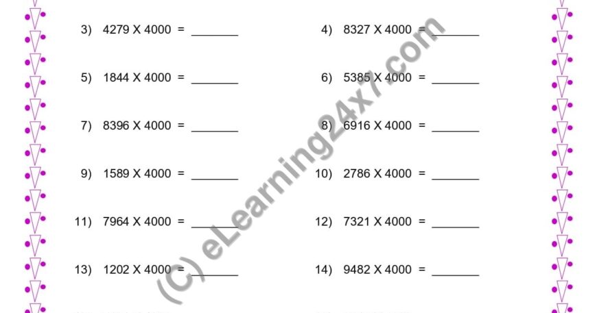 Multiplication by 4000