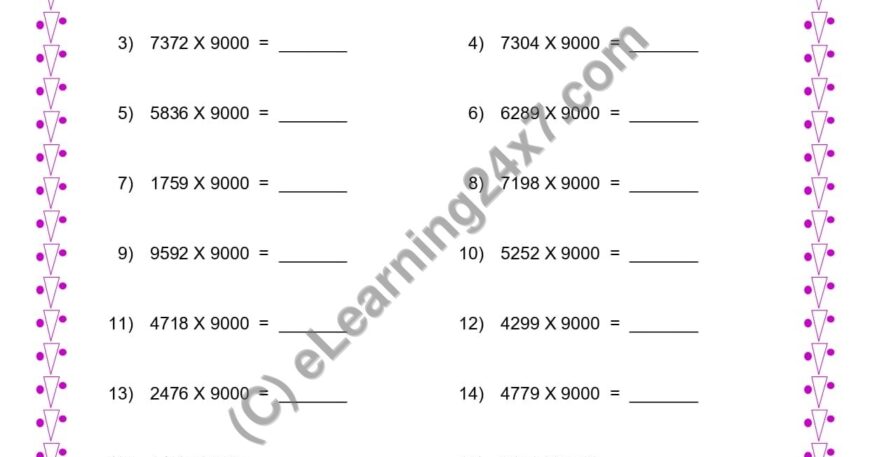 Multiplication by 9000