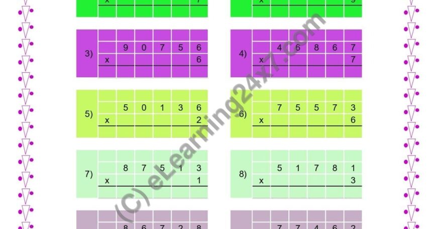 Multiplication of 5 Digits Number With Single Digit Number