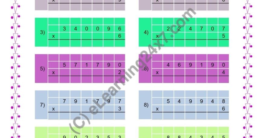 Multiplication of 6 Digits Number With Single Digit Number