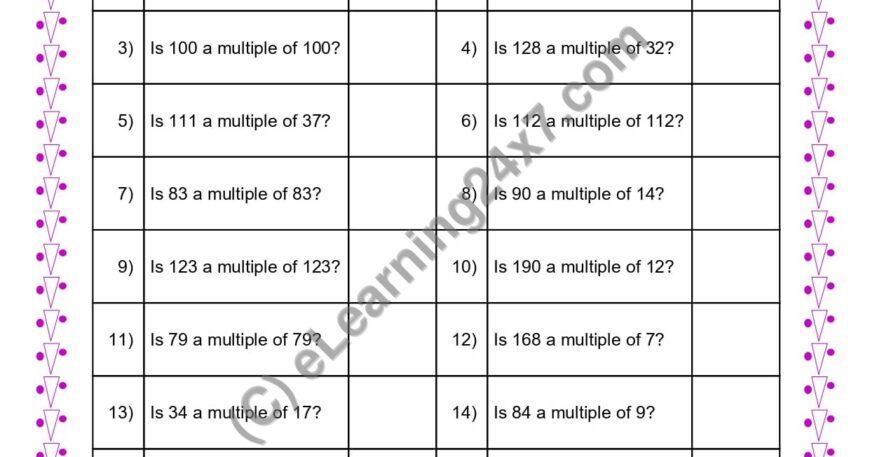 Multiple Of Number