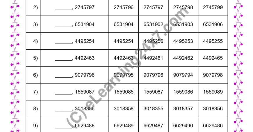 Get Predecessor Number MCQ