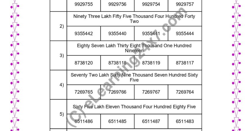 Get Number From Name MCQ