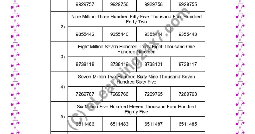 Get Number From Name MCQ