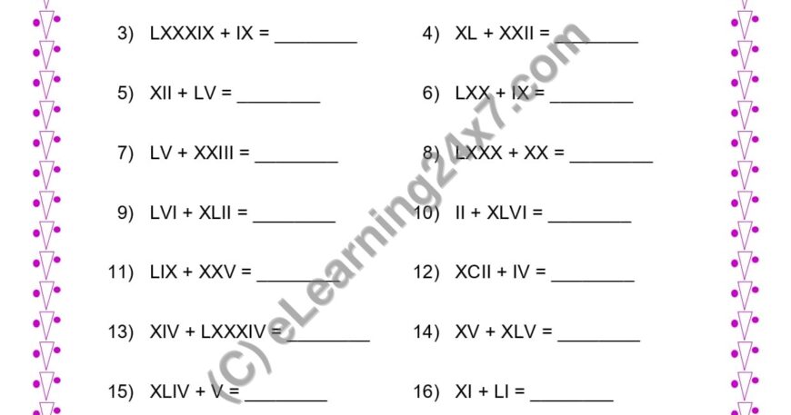 Add Roman Numbers