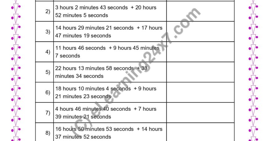 Add Time in Hours, Minutes & Seconds With Carry