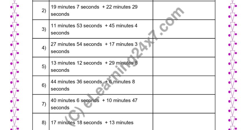 Add Time in Minutes & Seconds