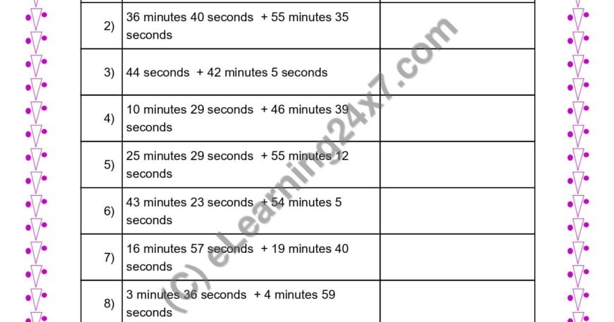 Add Time in Minutes & Seconds With Carry