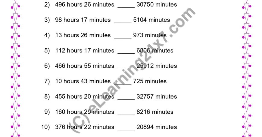 Compare Time in Different Units