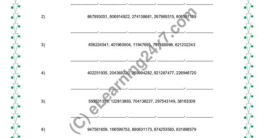 Arrange Numbers In Descending Order
