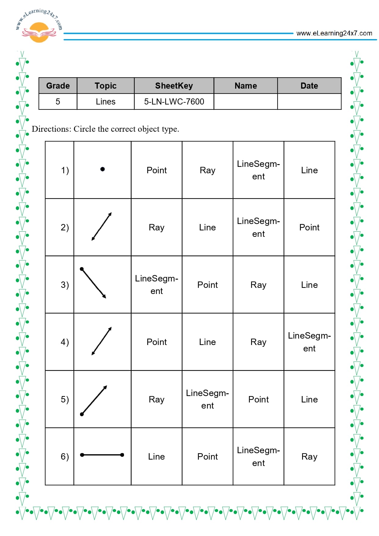 Grade 5 Geometry