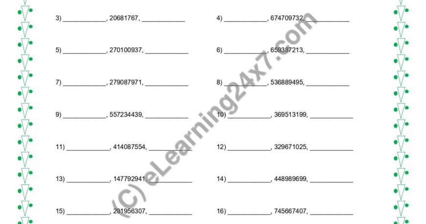 Even Predecessor And Successor Numbers