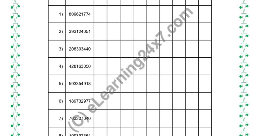 Identify Place Value (INTL) Of Numbers