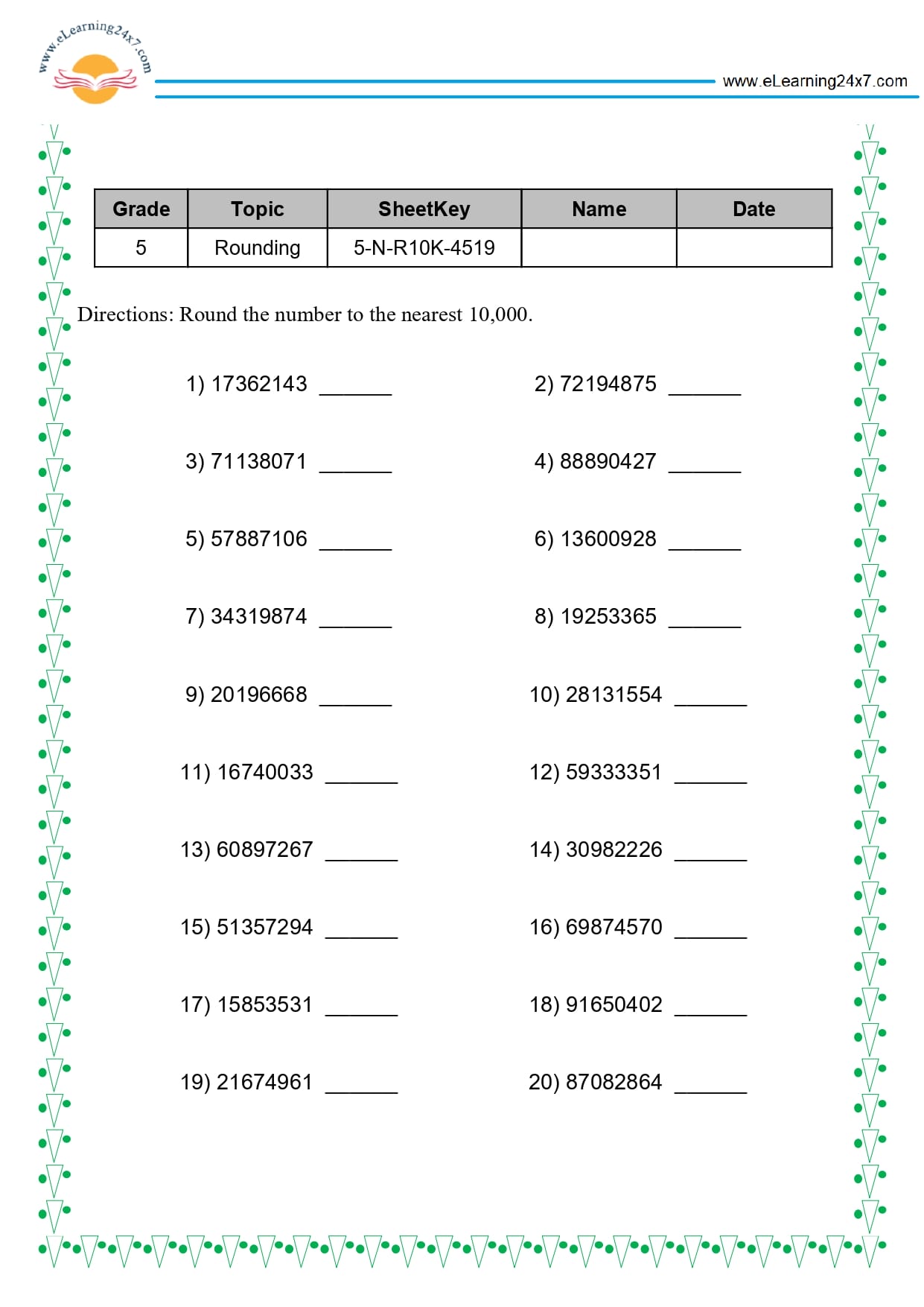 Grade 5 Rounding