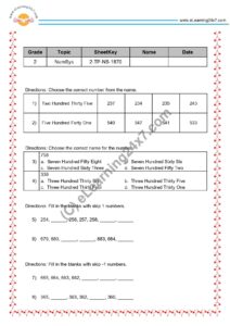 Grade 2, Maths - Fractions Mock Test Paper, printable PDF, instant download