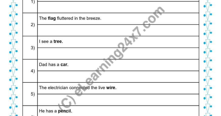 Grade 1, English, Singular Plural - Rewrite Sentence By Converting (Adv), printable PDF, instant download