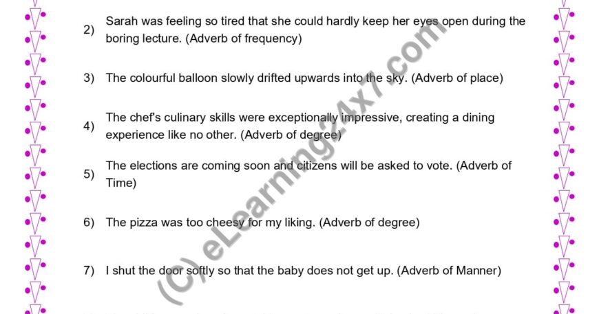 Grade 4, English, Adverbs - Underline Adverbs, printable PDF, instant download