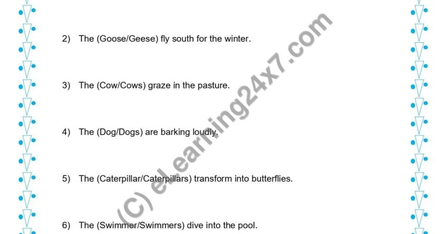 Grade 1, English, Singular Plural - Pick Singular Or Plural, printable PDF, instant download