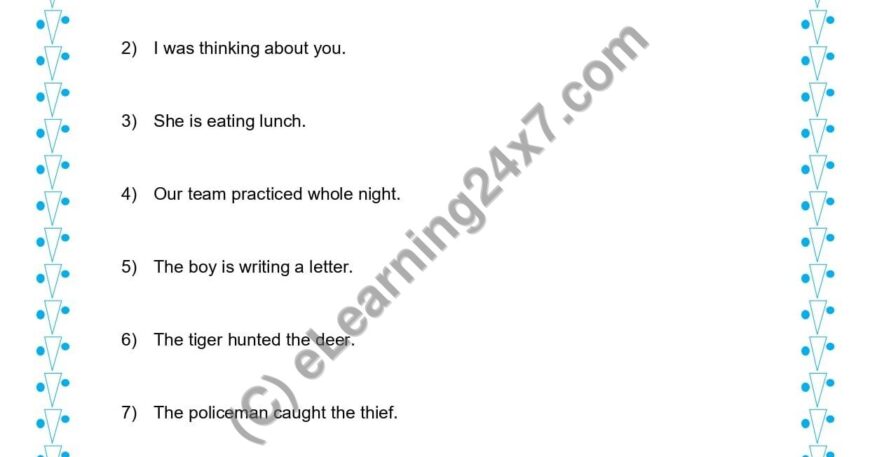 Grade 1, English, Verbs - Underline Action Verbs, printable PDF, instant download