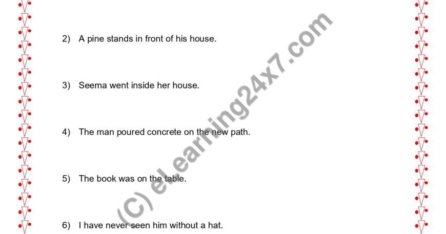 Grade 2, English, Preposition - Underline Preposition, printable PDF, instant download