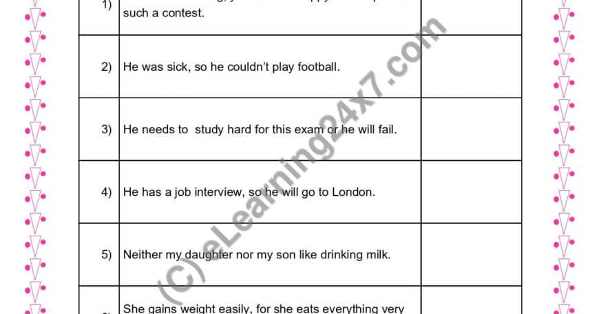 Grade 3, English, Conjunction - Circle Conjunctions, printable PDF, instant download
