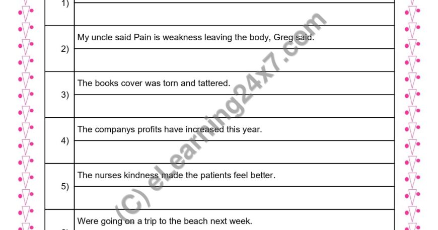 Grade 3, English, Punctuation - Apostrophe & Question Mark Punctuations, printable PDF, instant download