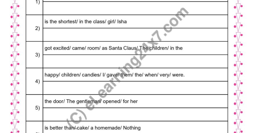 Grade 3, English, Sentences - Make Meaningful Sentences, printable PDF, instant download