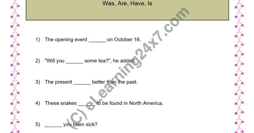 Grade 3, English, Verbs - Fill Blanks With Helping Verbs, printable PDF, instant download