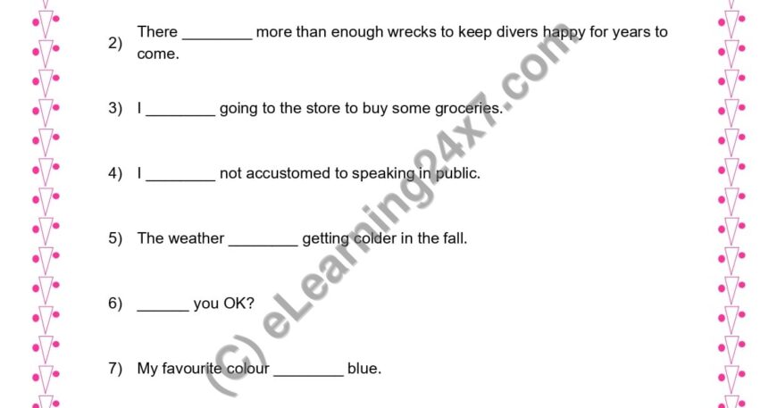 Grade 3, English, Verbs - Fill Blanks With Is, Am, Are Verbs, printable PDF, instant download