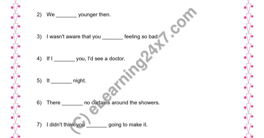 Grade 3, English, Verbs - Fill Blanks With Was, Were Verbs, printable PDF, instant download
