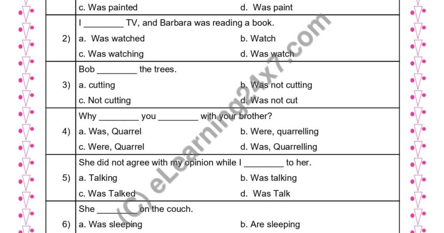 Grade 3, English, Verbs - MCQs, printable PDF, instant download