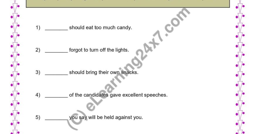 Grade 4, English, Pronoun - Indefinite Pronoun Fill Blanks, printable PDF, instant download