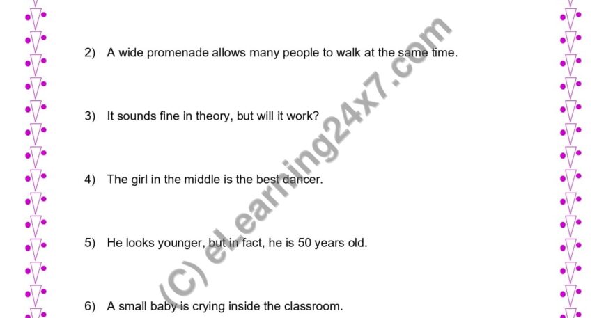 Grade 4, English, Preposition - Phrases, printable PDF, instant download