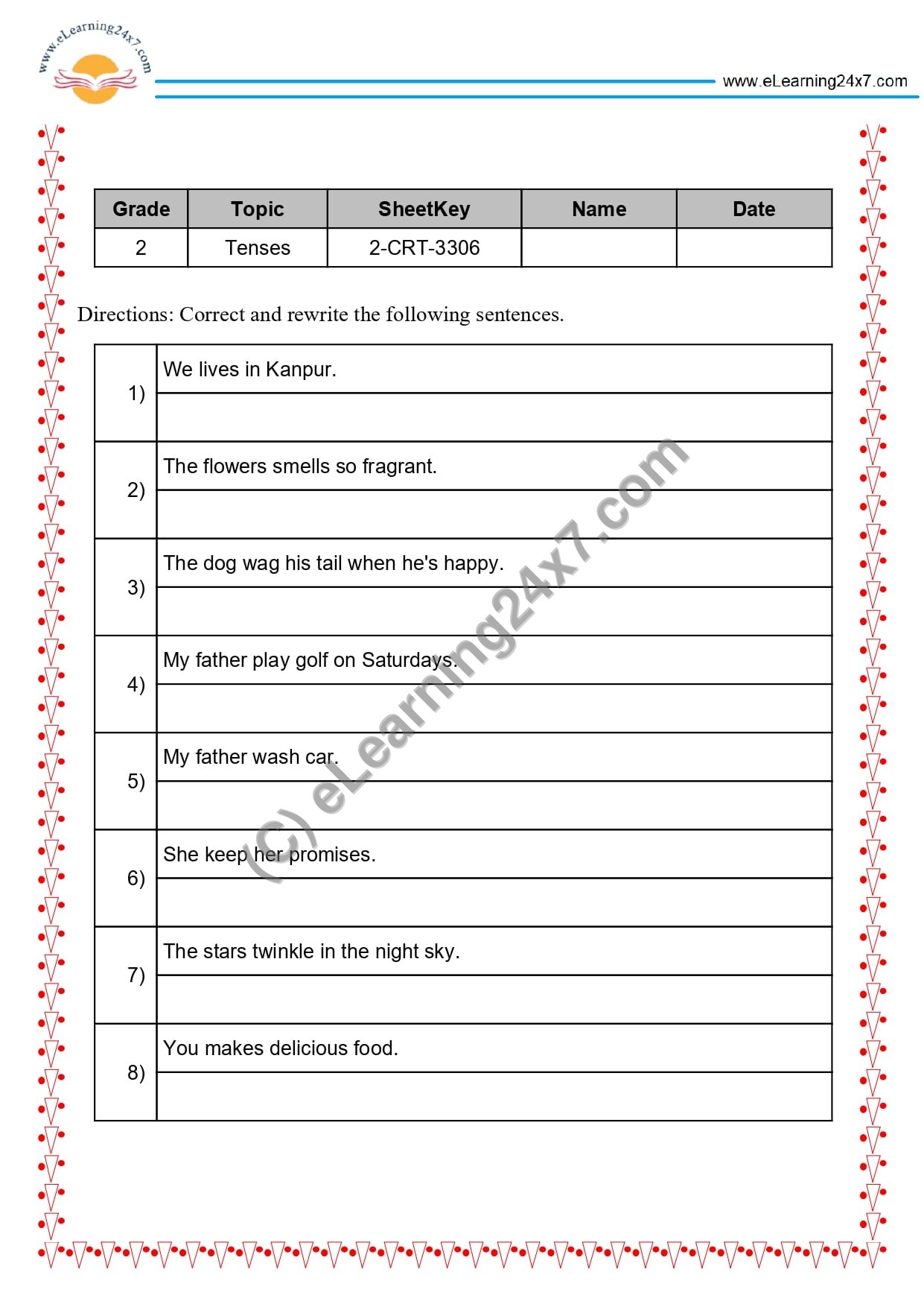 Correct Tense Use