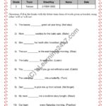 Will Or Will Not Fill The Blanks