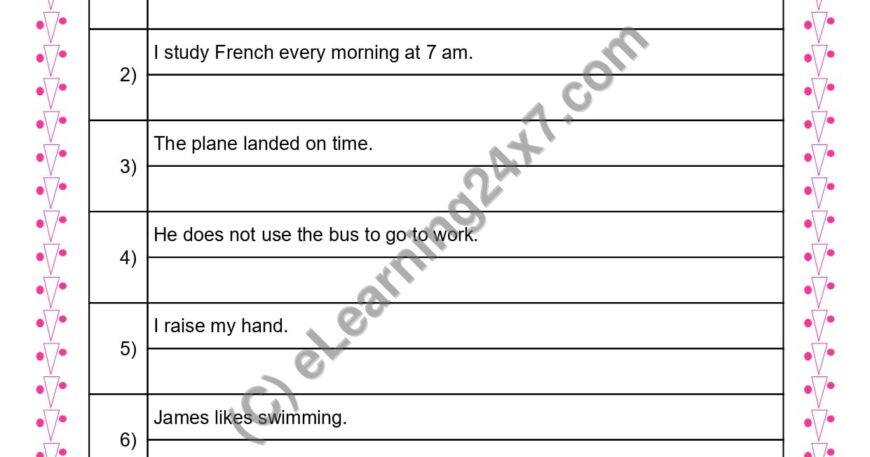 Grade 3, English, Tenses - Rewrite Sentences In Future Tense, printable PDF, instant download