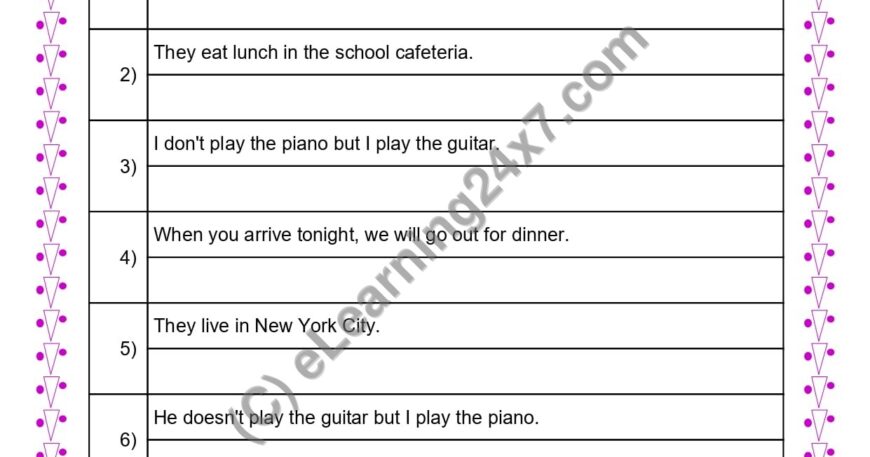 Grade 4, English, Tenses - Convert Sentence to Perfect Tense Form, printable PDF, instant download