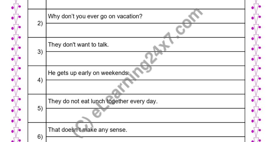 Grade 4, English, Tenses - Convert Sentence to Present Perfect Tense Form, printable PDF, instant download
