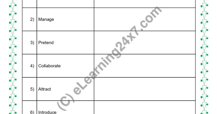 Grade 5, English, Noun - Write Abstract Noun For Verb, printable PDF, instant download