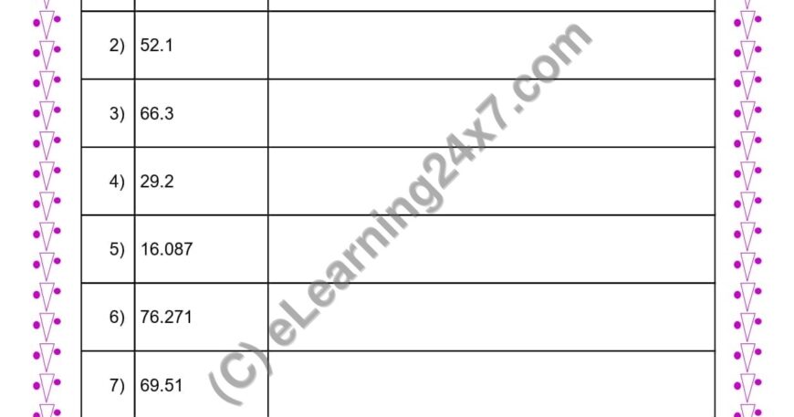 Write Decimal Number Name